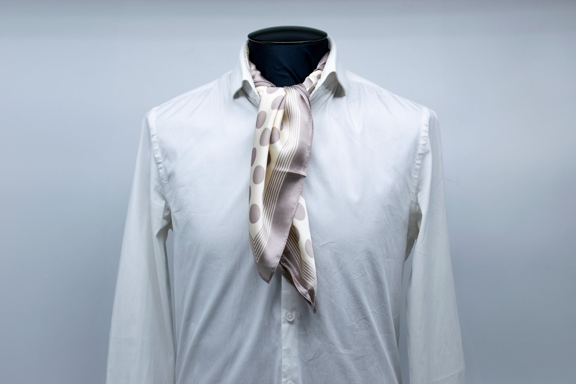 Foulard "Pois" (Taupe)